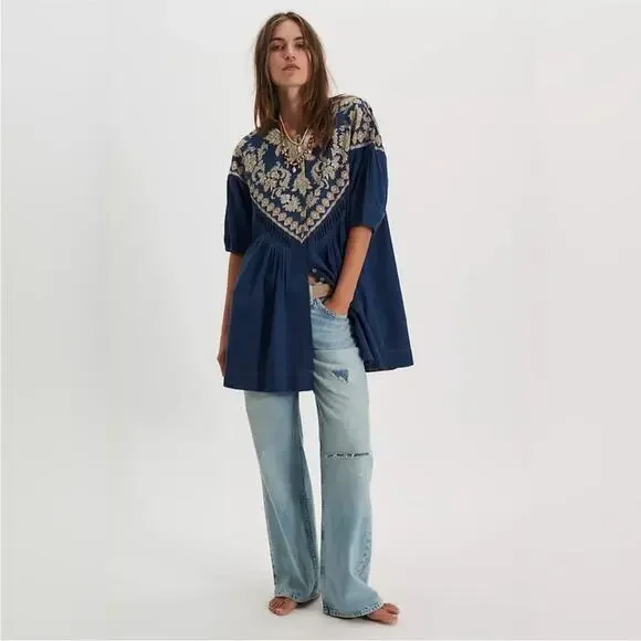 Free People Orson Mini Dress L